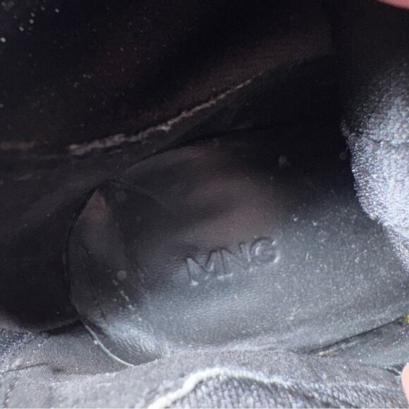 MNG by Mango black velvet over the knee heeled boots size 7.5 / 38 - Picture 13 of 13